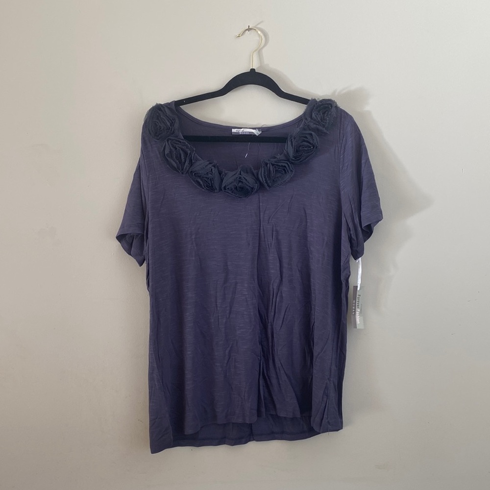 Forever Fashion Navy T Shirt 2X